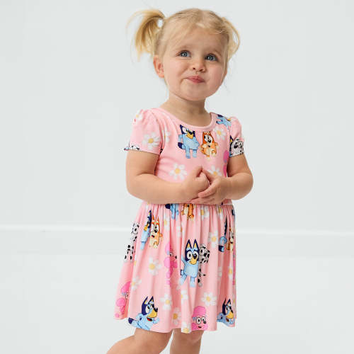 Bluey Garden Games Skater Dress with Bodysuit – Little Sleepies