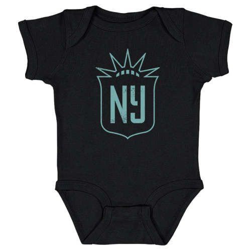 Infant NJ/NY Gotham FC Black Vintage Primary Logo Onesie