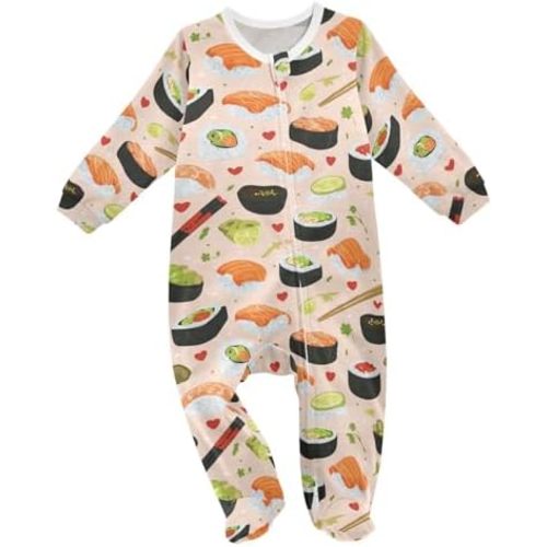 Dussdil CutBaby One-Piece Footies Newborn Rompers Pajamas Cotton Footed Pjs for Sleep Play Boys Girls