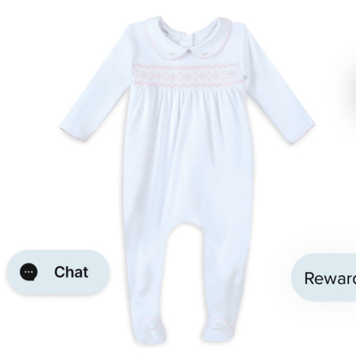 Lizzie's Classics Smocked Footie - Pink