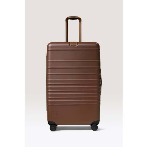 BÉIS 'The Large Check-In Roller' in Maple - Brown 29 inch Checked Suitcase & Check in Luggage