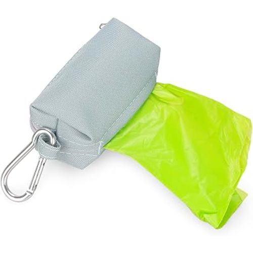 Diaper Bag Dispenser with 80 Disposable Unscented Waste Bags (4 Refill Rolls) for Baby and Toddler Poop or Dirty Clothes (Blue)