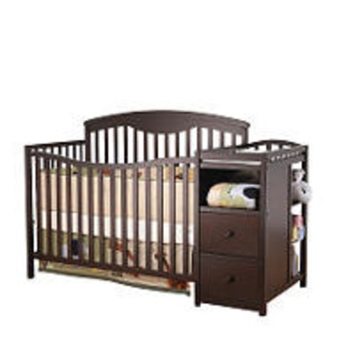 Sorelle Presley 4-in-1 Convertible Crib & Changer - Espresso
