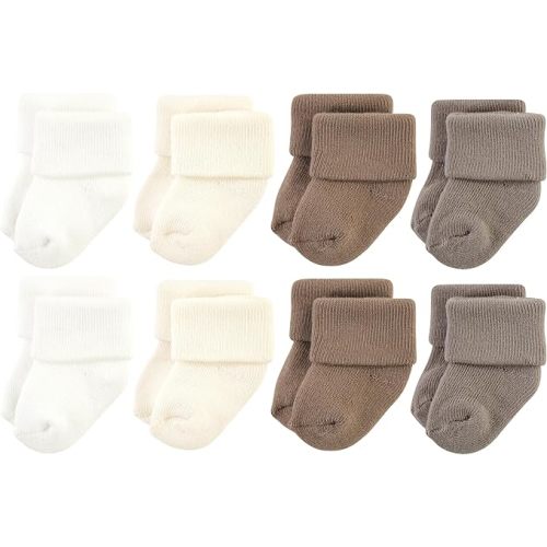 Hudson Baby Baby Girls' Cotton Rich Newborn and Terry Socks