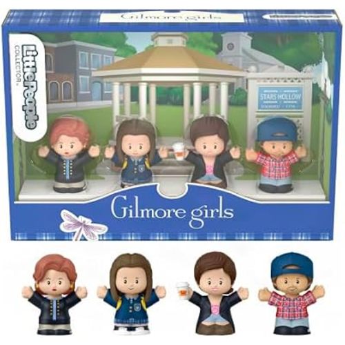 Little People COLLECTOR Gilmore Girls TV Show Special Edition Set for Fans, 4 Character Figures in a Display Package ​(Amazon Exclusive)