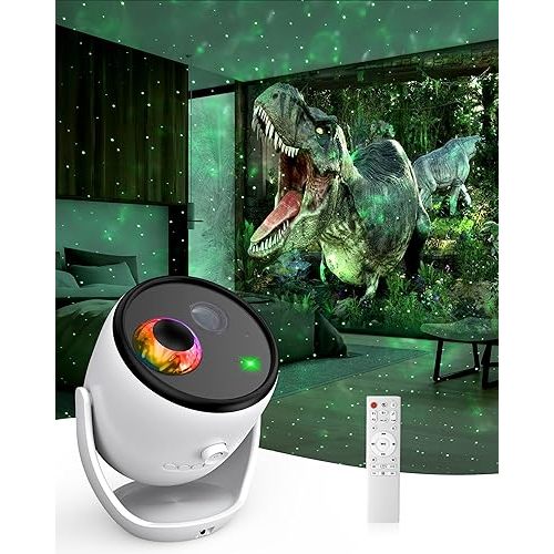3D Galaxy Projector, Star Projector with 65+ Dynamic Scenes, HD Planetarium Projector Night Light with Bluetooth Speaker for Room, Gift for Kids Adults, Relaxing Ambiance