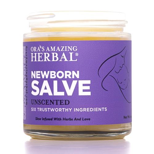 Ora's amazing Herbal, Newborn Salve, Diaper Rash Cream, Calendula Baby Balm, EWG Verified Baby Ointment, Acne Eczema, Butt Cream, Infant Massage, Natural Paraben Free, Good for Sensitive Skin