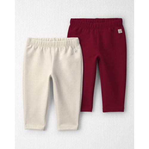 Baby Girl 2-Pack Fleece Leggings Made with Organic Cotton - Little Planet | Carter's