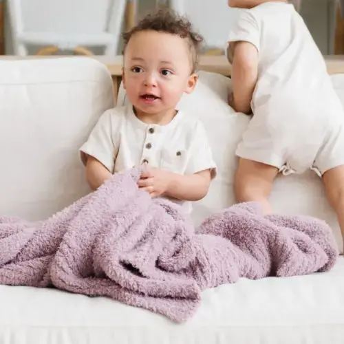 Saranoni Bamboni® Receiving Blanket | Woodrose