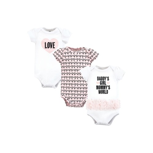 Comfortable All-Cotton Bodysuit 3Pk