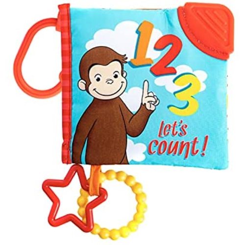 KIDS PREFERRED Curious George Soft Book with Teether and Crinkle