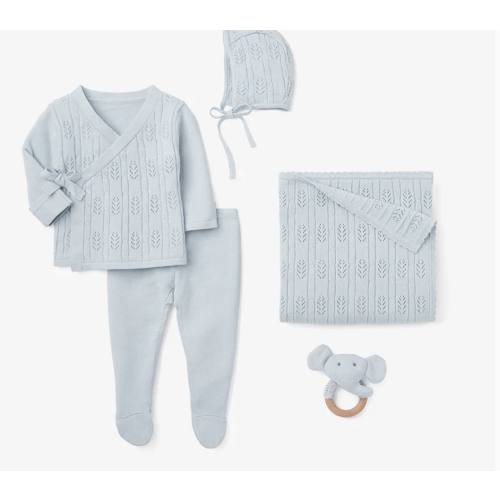 Cloud Blue Baby Layette Set w. box