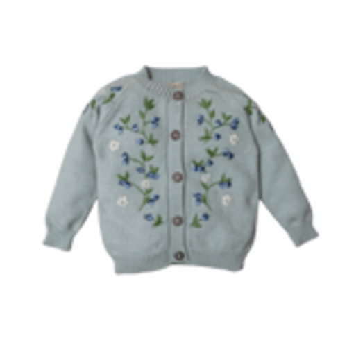 Blueberries cardigan Cotton Cardigan | Marshmellow Kids