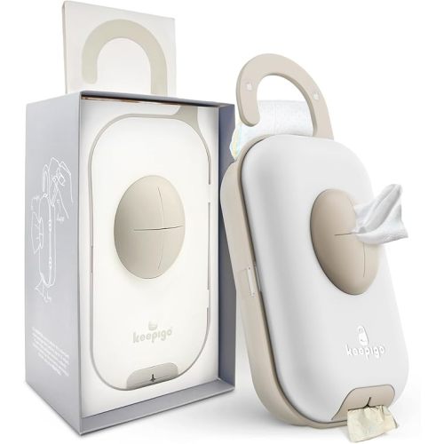 Diaper Bag Wipe Dispenser | 3-in-1 Portable Diaper Caddy Organizer, Baby Wipe Holder with Disposable Bags | Baby Essentials for Newborns, Toddlers, Travel & Baby Shower Gifts