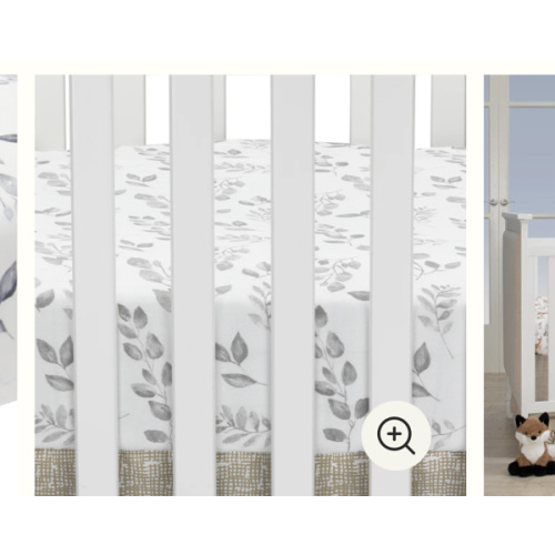 Painted Forest Cotton Fitted Crib Sheet