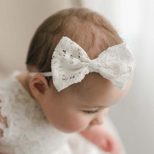 Rose Bow Headband – Baby Beau and Belle