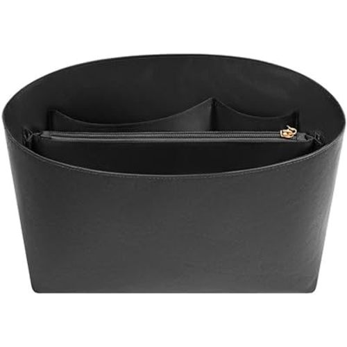 ZTUJO Purse Organizer Insert For Handbags For Le Pliage, Ultra-light Waterproof DupontPaper Upgraded Purse Organizer Insert (Black, Large)