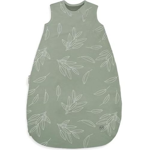 Woolino Merino Wool and Organic Cotton Baby Sleeping Bag - 4 Season Classic Sleep Sack - Two-Way Zipper Sleeping Bag for Baby and Toddler - 0-6 Months - Sage