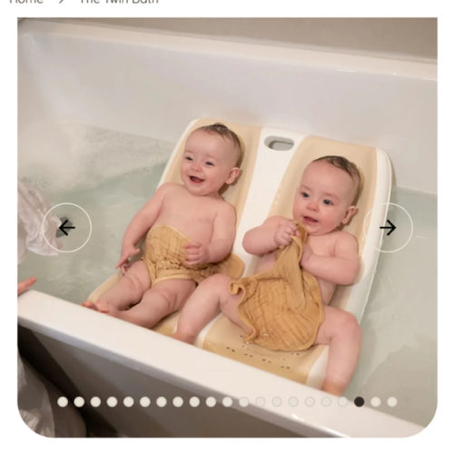 Twin Bath™ | The Safe & Stress-Free Twin Baby Bath – bumble beez