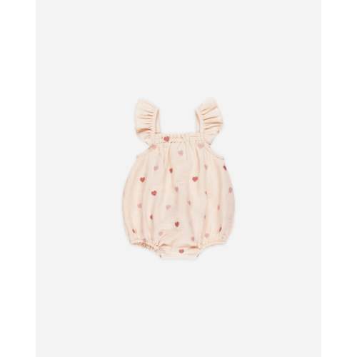 Bonnie Romper || Heart Embroidery