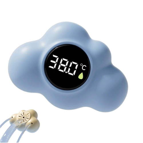 KRONDO Digital Baby Bath Thermometer with 3-Color LED Alert – Accurate Water Temperature Sensor, Rounded Safe Design for Infants