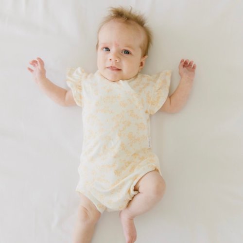 FLUTTER SLEEVE WINGED BODYSUIT