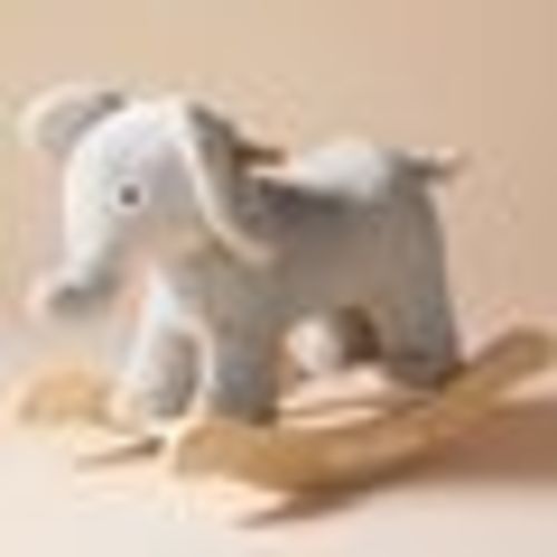 Elephant Critter Plush Nursery Rocker