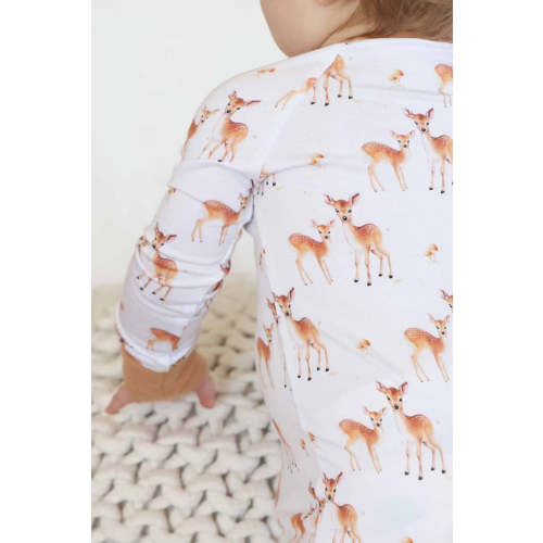 Friendly Fawns Convertible Zip Romper | Caden Lane