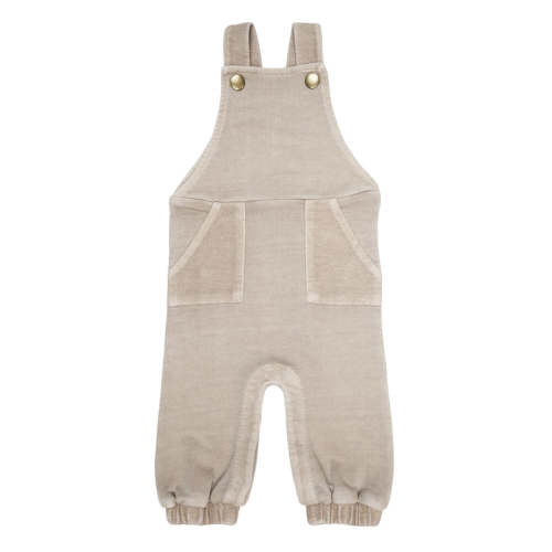 Loved Baby Organic French Terry Overall Romper - Oatmeal