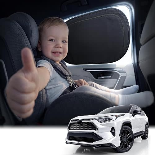 Nmoiss 2-Pack Car Window Shade Small [Enjoy Sun Protection & Driving Safe]