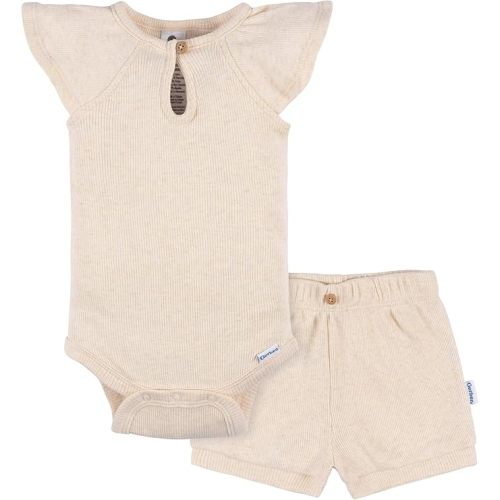 Gerber baby-girls Bodysuit and Shorts Set
