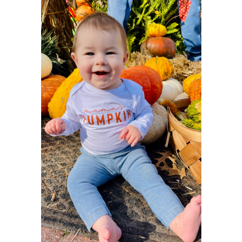 "Mama's Pumpkin" Long Sleeve Onesie – Nursing Queen