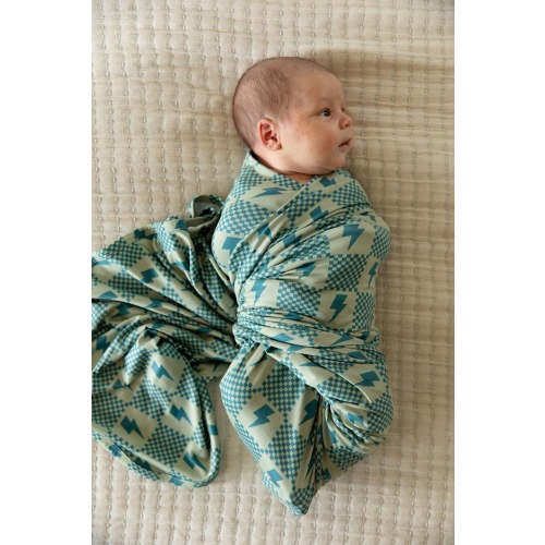 CHECKER LIGHTNING BOLTS | SWADDLE