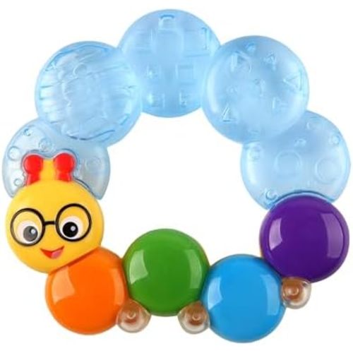 Baby Einstein Teether-Pillar Rattle and Chill Teething Toy, Ages 3 Months +