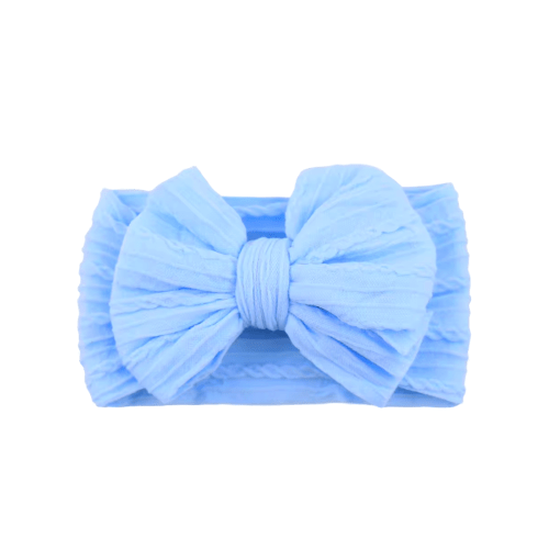 Cable Bow, Baby Blue – SpearmintLOVE