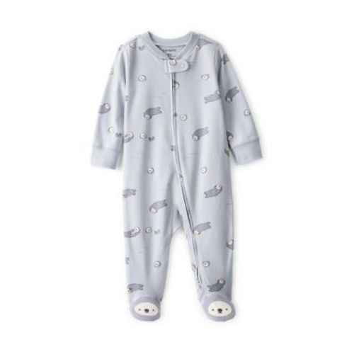 Baby Boys Interlock Snap Footed Pajamas