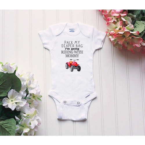 ATV Onesie® - Daddy Loves Me More Than Off Roading®, Quad Onesie®, Four Wheeler Onesie Baby Gift, pillion Onesie®, Gift for Dad, Off Roading