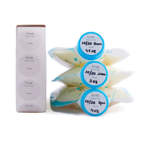 Twist Pouch Cap Labels with Marker (How to Label Breast Milk Bags) – Kiinde