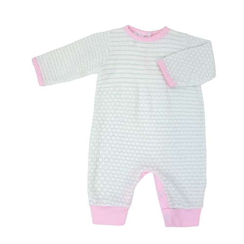 Paty Knit Romper with Pima Binding #366LSJ