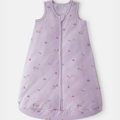Baby Girl Fairytale 2-Way Zip PurelySoft Wearable Blanket - Purple | Carter’s Oshkosh Canada