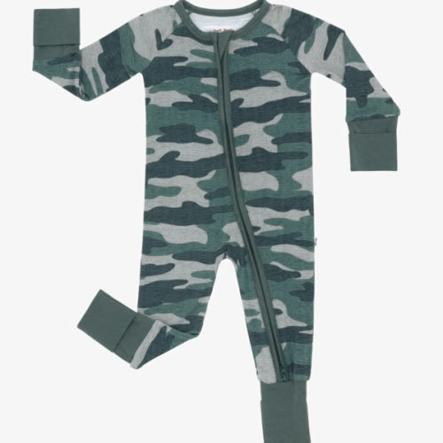 Vintage Camo Zippy - Little Sleepies