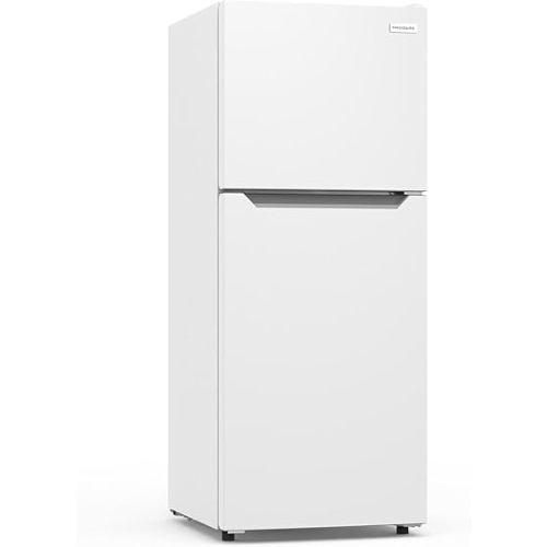 Frigidaire, Frost Free Top Mount 2 Door Apartment Size Refrigerator with Freezer, 10 CU FT