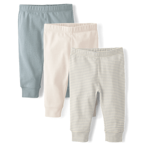 Baby Striped Pants 3-Pack - Gray