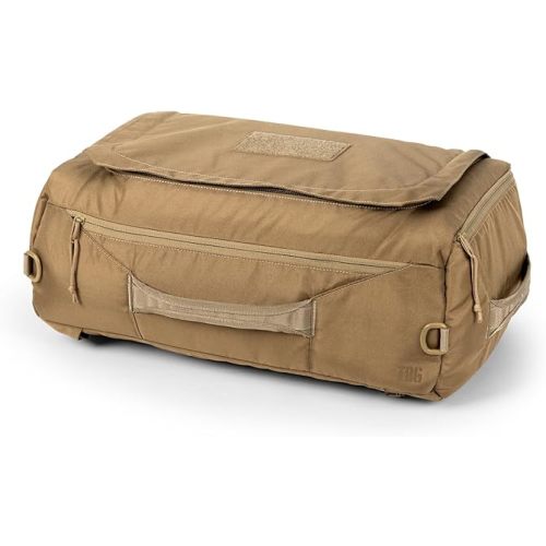 Tactical Baby Gear Tactical Duffle Bag – Hospital & Weekender Diaper Bag for Men with Patch Panel, Backpack or Shoulder Strap Carry, Spacious Storage (Coyote Brown)