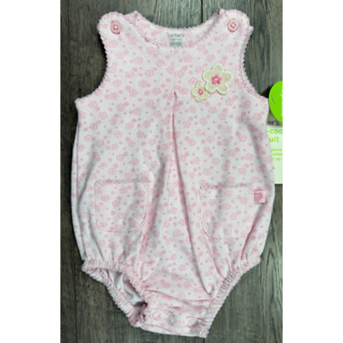 Baby Girl Clothes New Carter's Vintage 3 Month Pink Floral Romper Outfit