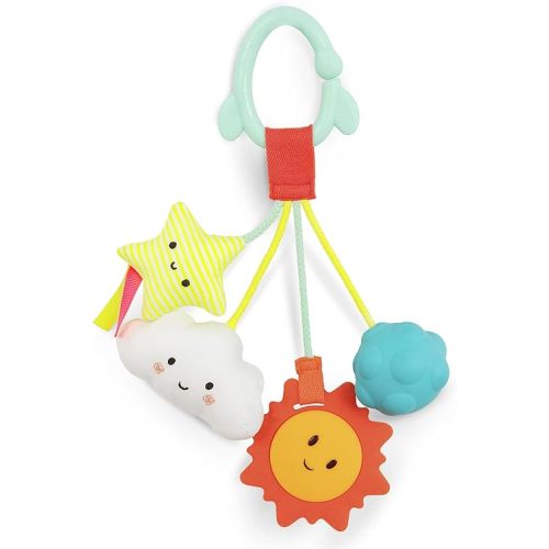 B. toys – Baby Sensory Rattle – Hanging Toys for Car Seat, Stroller, Crib, Play Gym – Soft & Crinkly – Fun Activity for Infants, Babies – 3+ Years Months