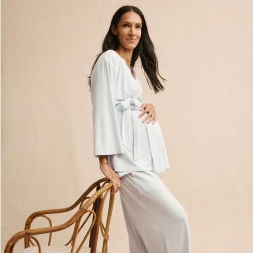 LAKE | Women | DreamModal Pajamas | Fog Maternity Kimono Bundle