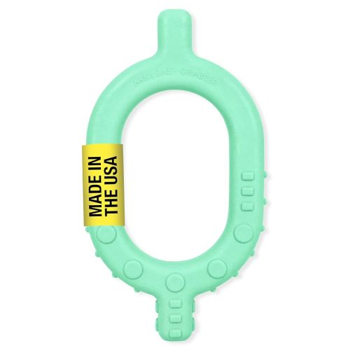 ARK Baby Grabber Sensory Chew, Baby Teether, Sensory Toys for Developing Speech and Feeding Skills, Medical-Grade Oral Motor Therapy Tools, Firm, Turquoise