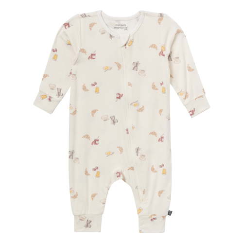 Modern Moments by Gerber Baby Neutral S uper Soft Long Sleeve Coverall, Sizes Newborn - 12 Months