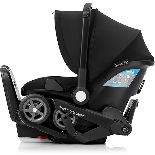 Evenflo Shyft DualRide Infant Car Seat and Stroller Combo - Beaufort Black